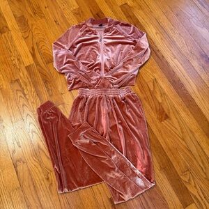 SHEIN Velvet Rose Tracksuit